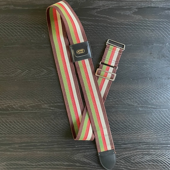 VINTAGE Ghepard (Italy) Retro Striped Adjustable Luggage Strap / Band / Belt - Picture 1 of 4